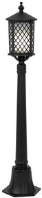 Czarna lampa stojąca słupek do ogrodu - 7X A447 Z5-E37