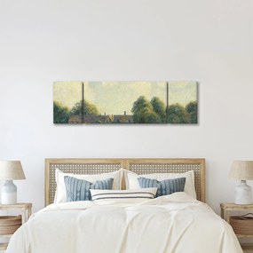 Obraz - Camille Pissarro, Hampton Court Green, reprodukcje (170x50 cm)