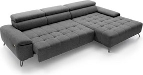 Narożnik PALLADIO MINI z elektryczną regulacją siedziska Prawostronny w tkaninie RIVIERA 21 WERSAL