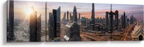 Obraz - Panorama Dubaju (170x50 cm)