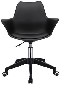 Czarne młodzieżowe krzesło obrotowe B6-K54