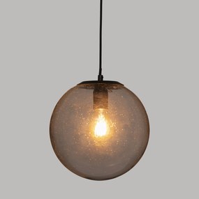Lampa wisząca do salonu NUNN, szklana kula, Ø 25 cm