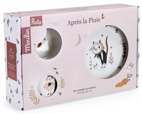 Porcelanowy zestaw naczyń dla dzieci 3 szt. Après la Pluie – Moulin Roty