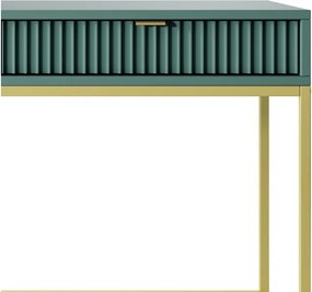 NAYA Toaletka T 104 zielona (LABRADOR) | złoty stelaż