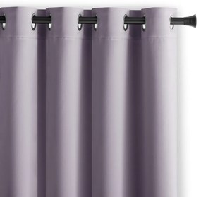 Szaroróżowa zasłona zaciemniająca 140x245 cm Eyelets – Restilo