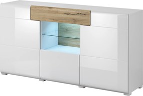 Komoda IBIZA 159 cm do Salonu Sypialni z Szufladą Biały