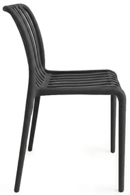 Plastowe krzesło TREGO, antracytowe