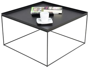 Czarny stolik kawowy w stylu loft - Gondiko 4X
