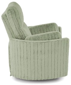 Fotel wypoczynkowy, obrotowy, elektrycznie rozkładany, bujany PEGAS miętowy