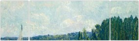 Obraz - Alfred Sisley, The Banks of the Oise, reprodukcje (170x50 cm)