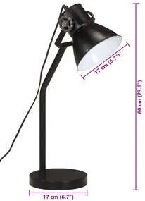 Czarna loftowa lampa stołowa M001 Filo 8X