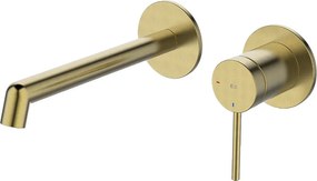 Envol II bateria umywalkowa chowana złota szczotkowana - Essebagno