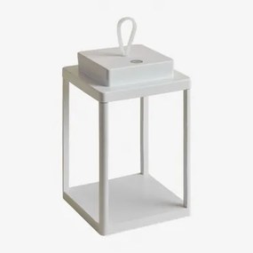 Bezprzewodowa Zewnętrzna Lampa Stołowa Led Z Aluminium Xolara Biała - Sklum
