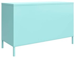 Jasnoniebieska metalowa szafka Novogratz Cache, 100x64 cm