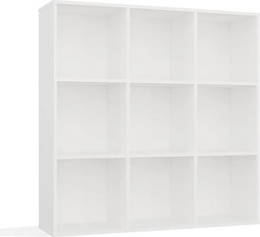 Regał MALAX 3X3 H | Biały | 110,5x30x110,5 cm |  Regał 9 Komór