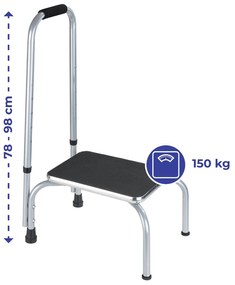 Podest z regulowaną rączką SECURA, max. 150 kg