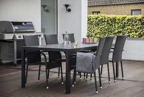 Zestaw rattanowy ogrodowy SIENA 1+6 (różne długości) stół 205x90 cm