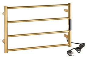 Wieszak na ręczniki 56x37 cm stal nierdzewna/złoty