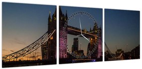 Obraz - Tower bridge (z zegarem) (90x30 cm)