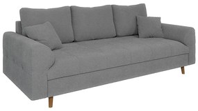 Szara sofa z materiału bouclé 210 cm Ariella – Ropez