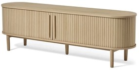 Szafka pod TV w dekorze dębu w naturalnym kolorze 180x56x40 cm Meta – Unique Furniture