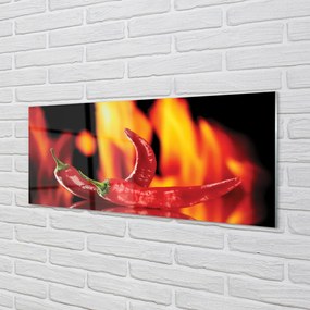 Szklany Panel Papryczki ostre