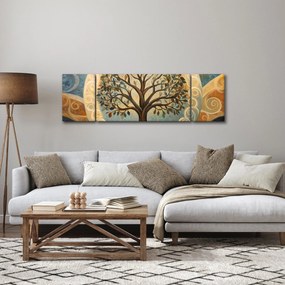 Obraz – Drzewo życia i spirale (170x50 cm)