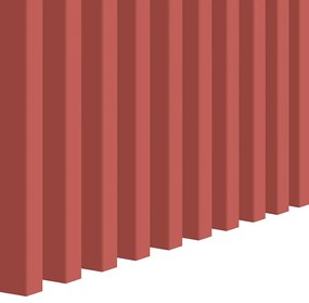 Koralowe ozdobne lamele ścienne 15 szt. G9-P11