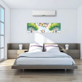 Obraz – Szczęśliwy lis (170x50 cm)