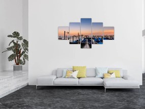 Obraz - włoskie gondole (125x70 cm)