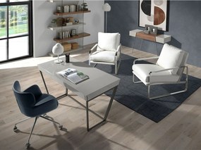 Biały fotel z ekoskóry 5026 ANGEL CERDA