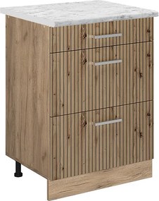 Szafka dolna do kuchni dąb rzemieślniczy 60x60x81.6 r-line