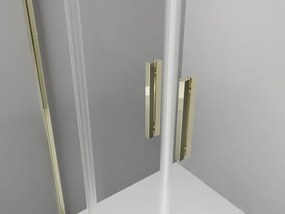 Mexen Exo drzwi prysznicowe podwójne rozsuwane 170 cm, transparent, złote - 8152-170-000-50-00