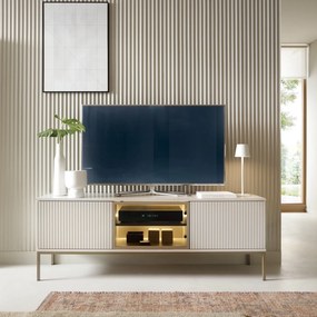 Szafka RTV stojąca SENTIERO 154 cm do Salonu pod Telewizor - Kaszmir