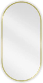 Mexen Loft lustro łazienkowe owalne 80 x 40 cm, rama złota szczotkowana - 9851-080-040-000-50
