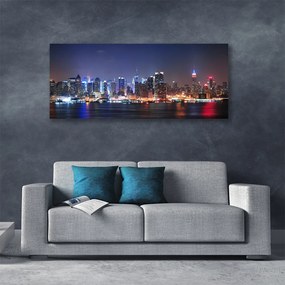 Zdjęcie na płótnie Panorama Metropolii o Zmierzchu