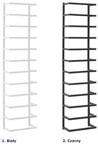 Biała industrialna drabinka na ręczniki - Koria 4X