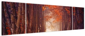 Obraz - Jesienny las (170x50 cm)