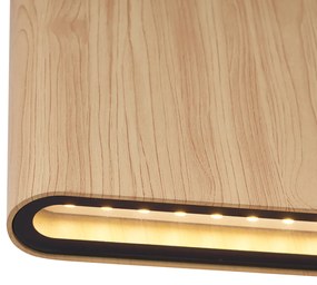 Zewnetrzna Skandynawska Lampa Ścienna Zewnętrzna Drewniana 17,5cm z LED IP65 - BattSkandynawski Oswietlenie zewnetrzne