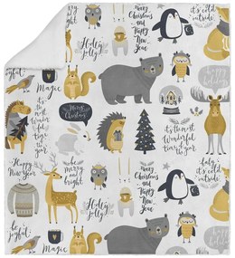 Biały koc dziecięcy 120x180 cm – Oyo home