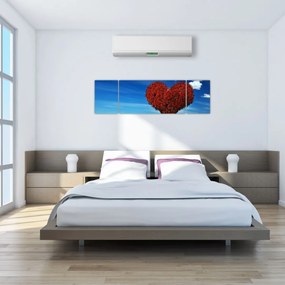 Obraz - Serce z drzewa (170x50 cm)