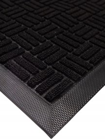 Wycieraczka 40x60cm materiałowa z gumowym spodem i krawędziami estetyczna