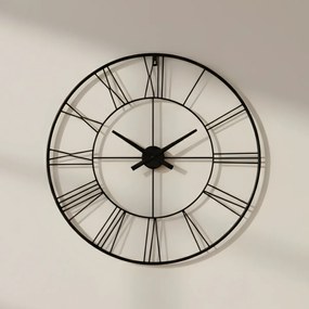 Zegar ścienny w stylu industrialnym ARATIO, Ø 70 cm