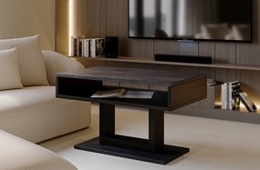 Designerska ława z półką do salonu Tilo
