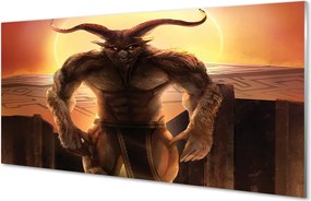 Panel nad Blat Kuchenny Postać o Zachodzie Słońca