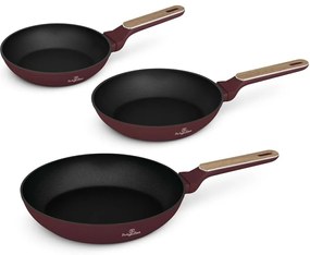 BerlingerHaus Zestaw patelni z powłoką tytanowąLeonardo Nordic, 3 szt.