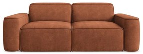 Sofa z tkaniny szenilowej w kolorze terakoty 204 cm Omao – Makamii