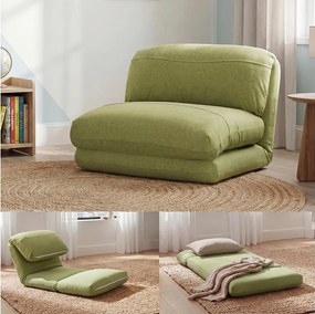 Fotel rozkładany MCW-E68,  zielony