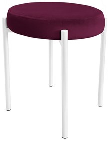 TABORET DIOR STOŁEK LOFT metal podstawa biała MG02