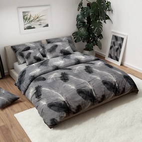 PrzytulneMieszkanie.pl PrzytulneMieszkanie.pl Pościel z mikropluszu VELSOFT szara Rozmiar pościeli: 70 x 90 cm | 140 x 200 cm